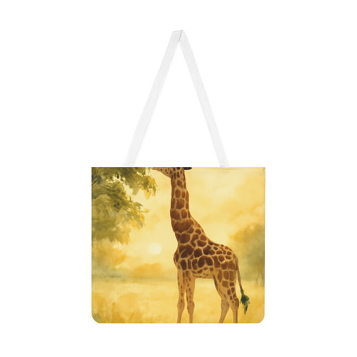 Gentle Giraffe Glow - Shoulder Tote Bag (AOP)