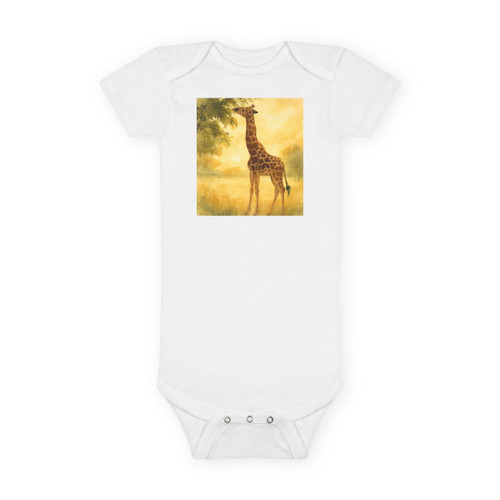 Gentle Giraffe Glow - Baby Short Sleeve Onesie®