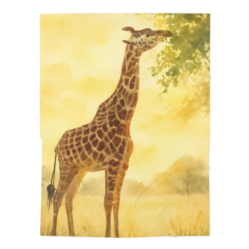 Gentle Giraffe Glow - Baby Swaddle Blanket