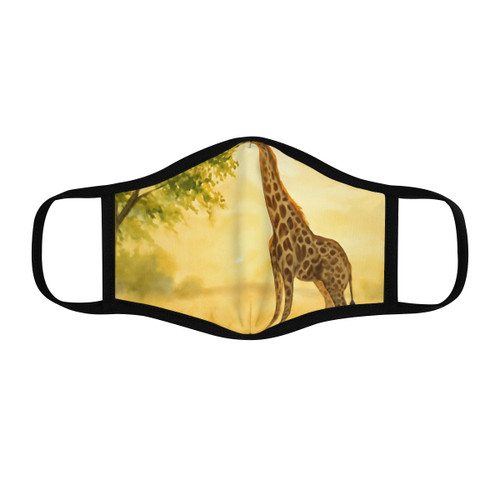 Gentle Giraffe Glow - Fitted Polyester Face Mask