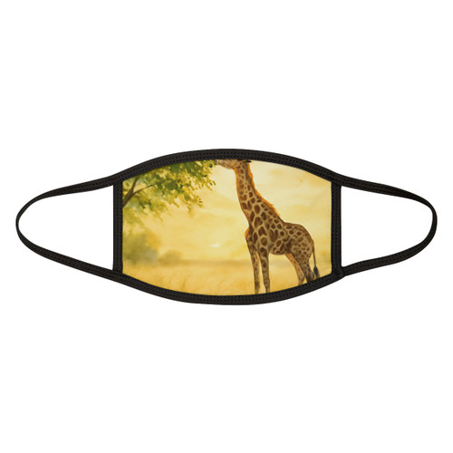 Gentle Giraffe Glow - Mixed-Fabric Face Mask