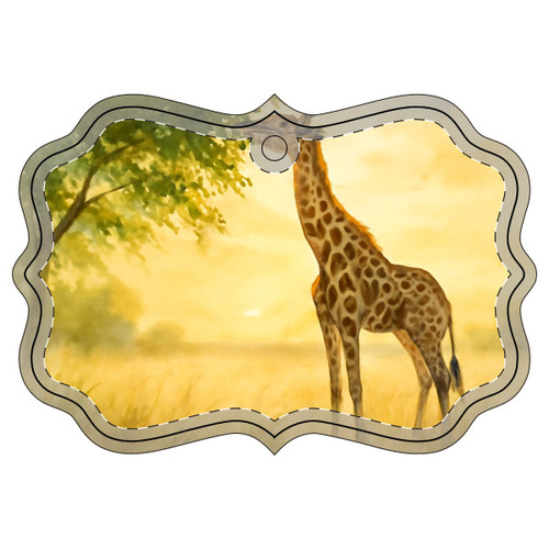Gentle Giraffe Glow - Acrylic Ornament (Multi-depth)