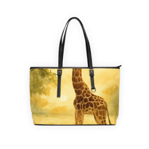 Gentle Giraffe Glow - PU Leather Shoulder Bag