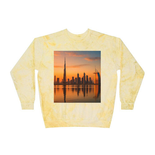 Dubai Desert Mirage - Unisex Color Blast Crewneck Sweatshirt