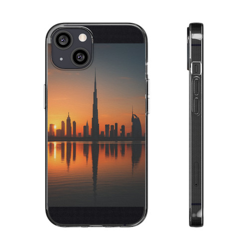Dubai Desert Mirage - Clear Silicone Phone Cases