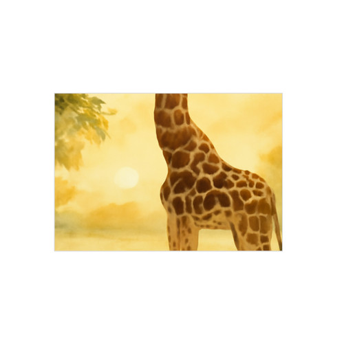 Gentle Giraffe Glow - Foam Board