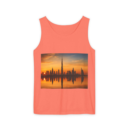 Dubai Desert Mirage - Unisex Garment-Dyed Tank Top