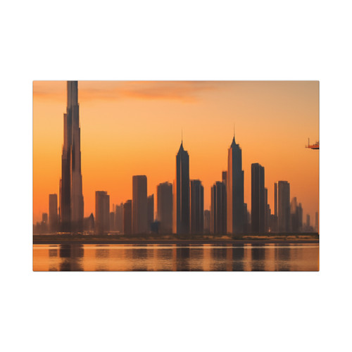 Dubai Desert Mirage - Canvas Art Wraps, 1.6"