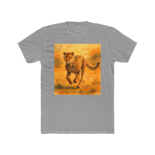 Hunting Grace of the Cheetah - Unisex Cotton Crew Tee
