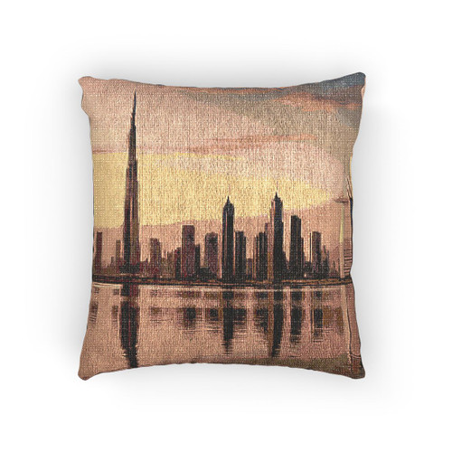 Dubai Desert Mirage - Woven Pillow