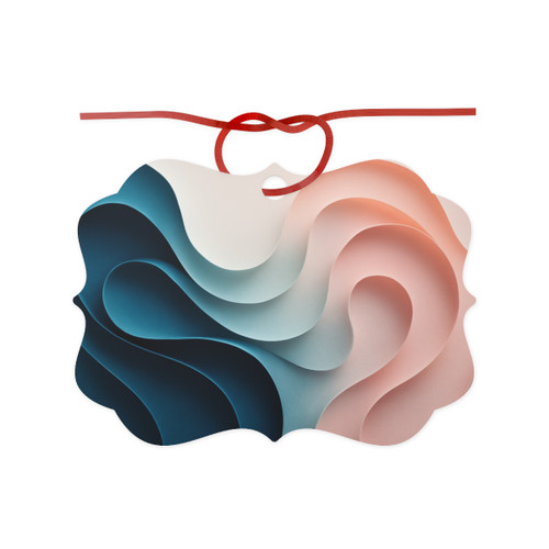Fluid Harmony Waves - Aluminum Ornaments, 1pc