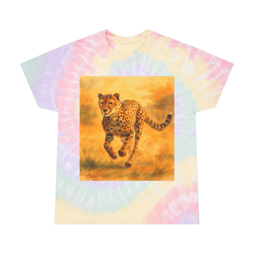 Hunting Grace of the Cheetah - Tie-Dye Tee, Spiral