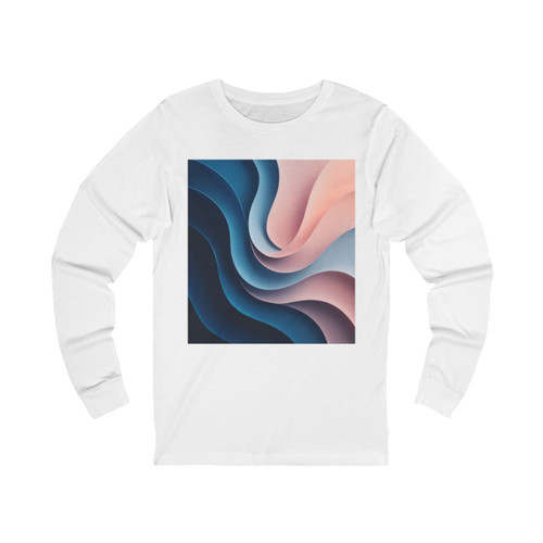 Fluid Harmony Waves - Unisex Jersey Long Sleeve Tee Fluid Harmony Waves - Unisex Jersey Long Sleeve Tee