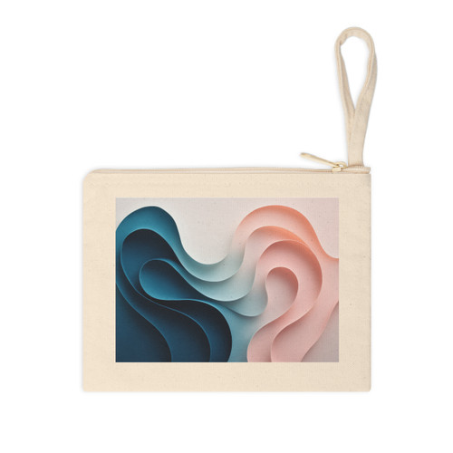 Fluid Harmony Waves - Accessory Zipper Pouch