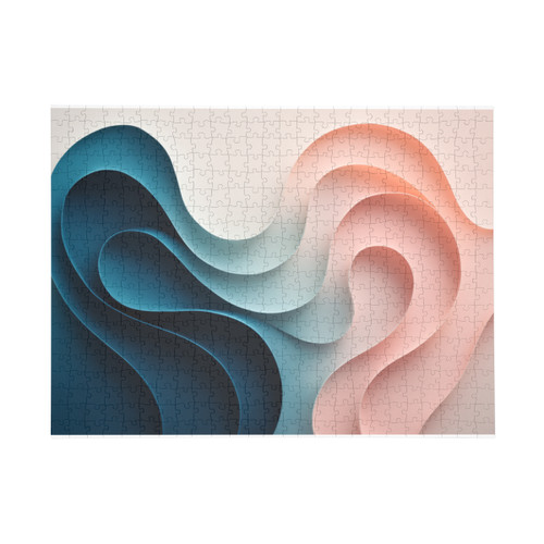 Fluid Harmony Waves - Puzzle (96, 252, 500, 1000-Piece)