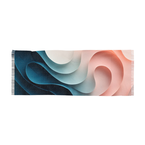 Fluid Harmony Waves - Light Scarf