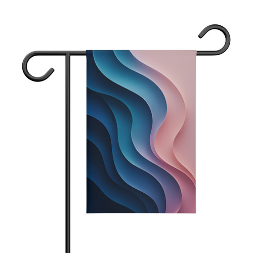 Fluid Harmony Waves - Garden Banner
