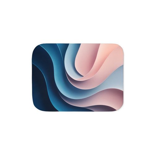 Fluid Harmony Waves - Sherpa Blanket, Two Colors