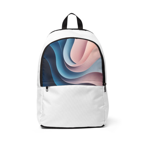 Fluid Harmony Waves - Unisex Fabric Backpack