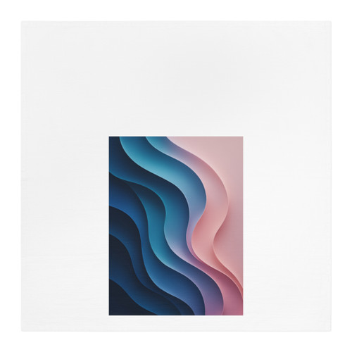 Fluid Harmony Waves - Tea Towel