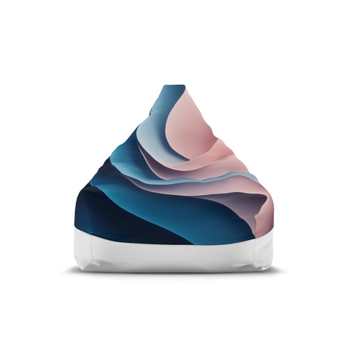 Fluid Harmony Waves - Bean Bag Chair Cover