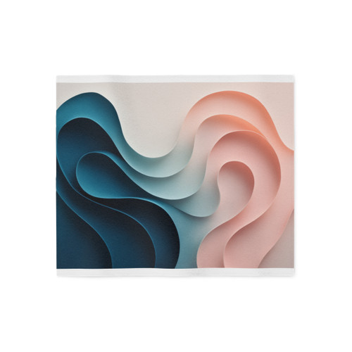 Fluid Harmony Waves - Sweatshirt Blanket