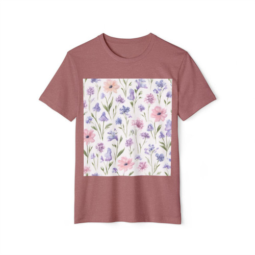Charming Meadow Bliss - Unisex Recycled Organic T-Shirt