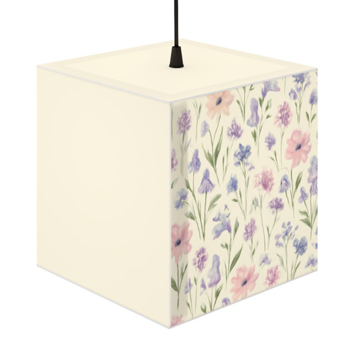 Charming Meadow Bliss - Light Cube Lamp