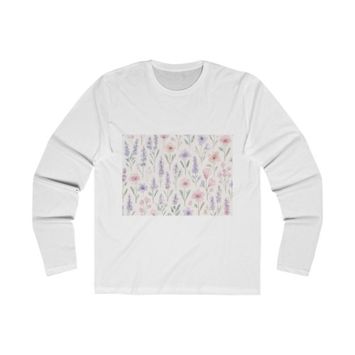 Charming Meadow Bliss - Men's Long Sleeve Crew Tee