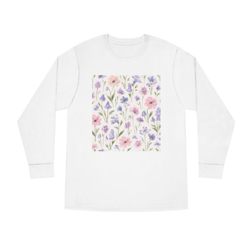 Charming Meadow Bliss - Long Sleeve Crewneck Tee