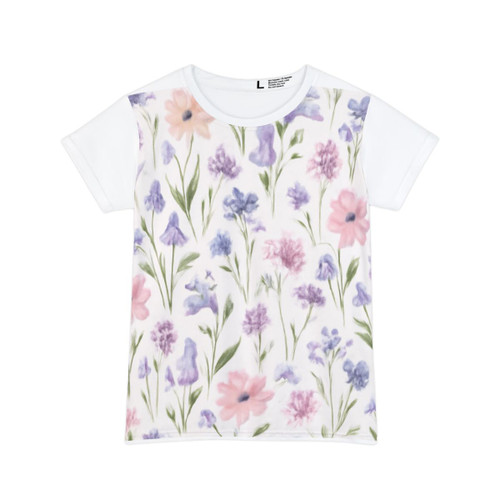 Charming Meadow Bliss - Women's Short Sleeve Shirt (AOP)