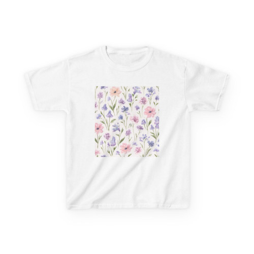 Charming Meadow Bliss - Kids Heavy Cotton™ Tee