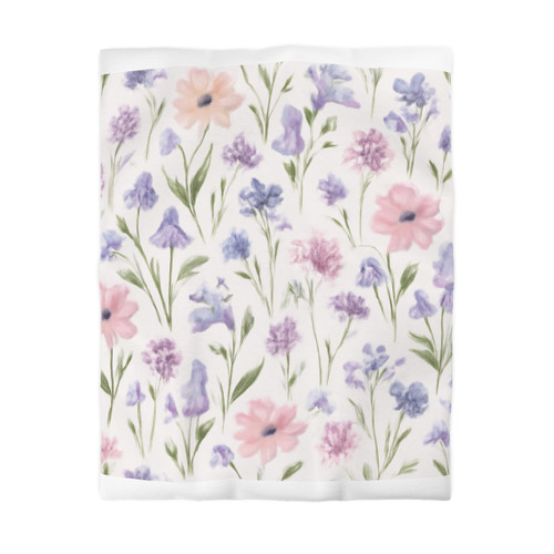 Charming Meadow Bliss - Microfiber Duvet Cover