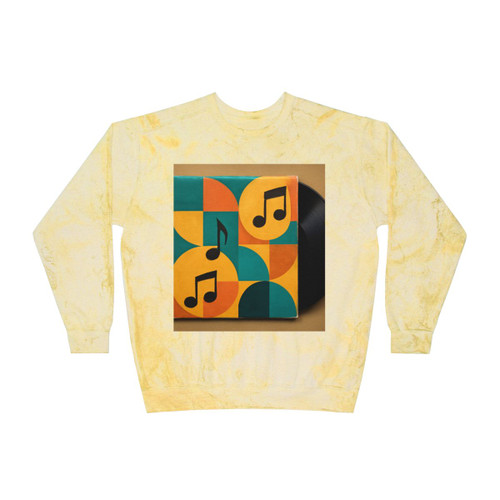 Timeless Vinyl Vibes - Unisex Color Blast Crewneck Sweatshirt