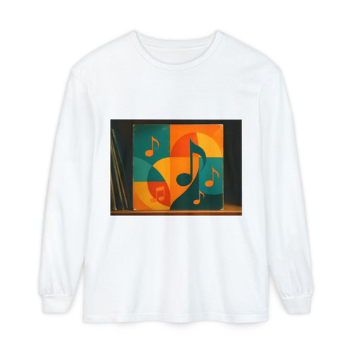 Timeless Vinyl Vibes - Unisex Garment-dyed Long Sleeve T-Shirt Timeless Vinyl Vibes - Unisex Garment-dyed Long Sleeve T-Shirt