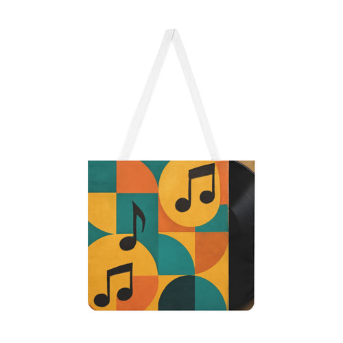 Timeless Vinyl Vibes - Shoulder Tote Bag (AOP)