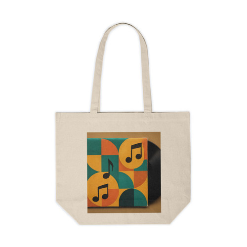Timeless Vinyl Vibes - Canvas Shopping Tote