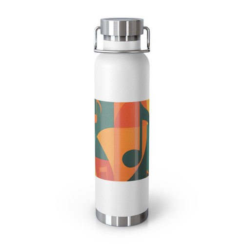 Timeless Vinyl Vibes - Copper Vacuum Insulated Bottle, 22oz