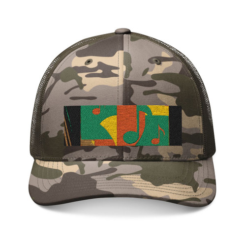 Timeless Vinyl Vibes - Camouflage Trucker Hat (Embroidery)