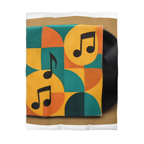 Timeless Vinyl Vibes - Microfiber Duvet Cover