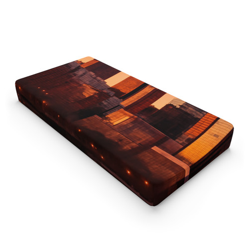 Vibrant Chicago Skyline - Baby Changing Pad Cover