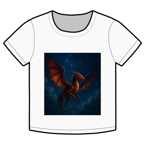 Celestial Fire Drake - Organic Rib Baby Tee