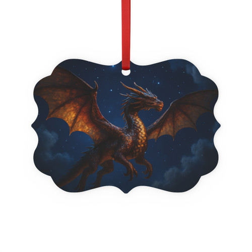 Celestial Fire Drake - Metal Plaque Ornament