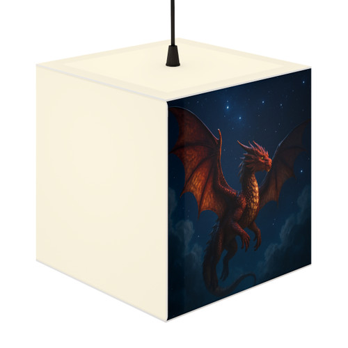 Celestial Fire Drake - Light Cube Lamp