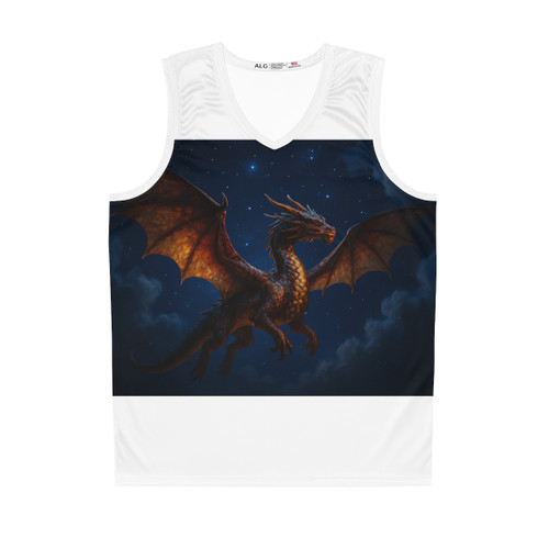 Celestial Fire Drake - Basketball Jersey (AOP)