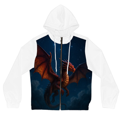 Celestial Fire Drake - Women’s Full-Zip Hoodie (AOP)