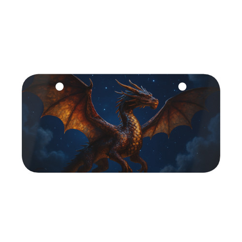 Celestial Fire Drake - Mini License Plate