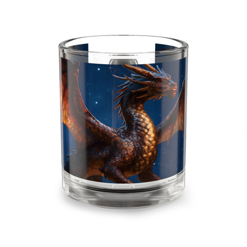 Celestial Fire Drake - Glass Mug, 10oz