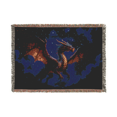 Celestial Fire Drake - Woven Blanket