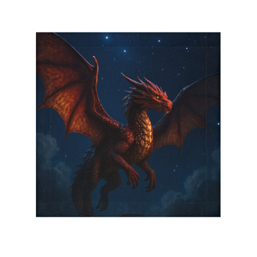 Celestial Fire Drake - Face Towel